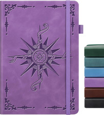 Lined Journal Notebook, A5 200 Pages Leather Journals for Writing Women  Men Tr