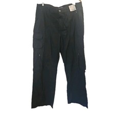 AEROPOSTALE AERO Black Straight Leg Cotton Cargo Utility Pants Sz XL Reg NEW