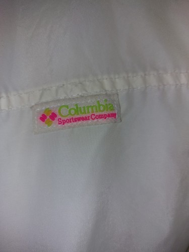 Rare Vintage 80s Columbia Bugaboo Cream & Neon Ski Jacket Size Large Read AS IS - Picture 6 of 13