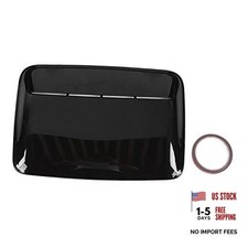 Glossy Black ABS Hood Scoop Air Intake Grille Cover for Trucks and Cars