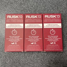 3 Boxes Rusk In 10 7NN Medium Intense Natural Blonde Permanent Color w/developer