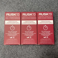 3 Boxes Rusk In 10 7NN Medium Intense Natural Blonde Permanent Color w/developer