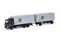Herpa 317832 Mb Actros Classicspace Wechselkoffer-HäNgerzug 'UPS',1:87/H0
