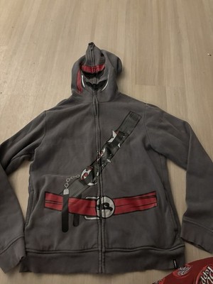 Ninja Samurai Tony Hawk Skater Style Full Zip Up Boys Xl Hoodie Jacket