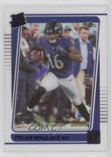 2021 Panini Clearly Donruss Rated Rookie Blue /99 Tylan Wallace #74 0qc1
