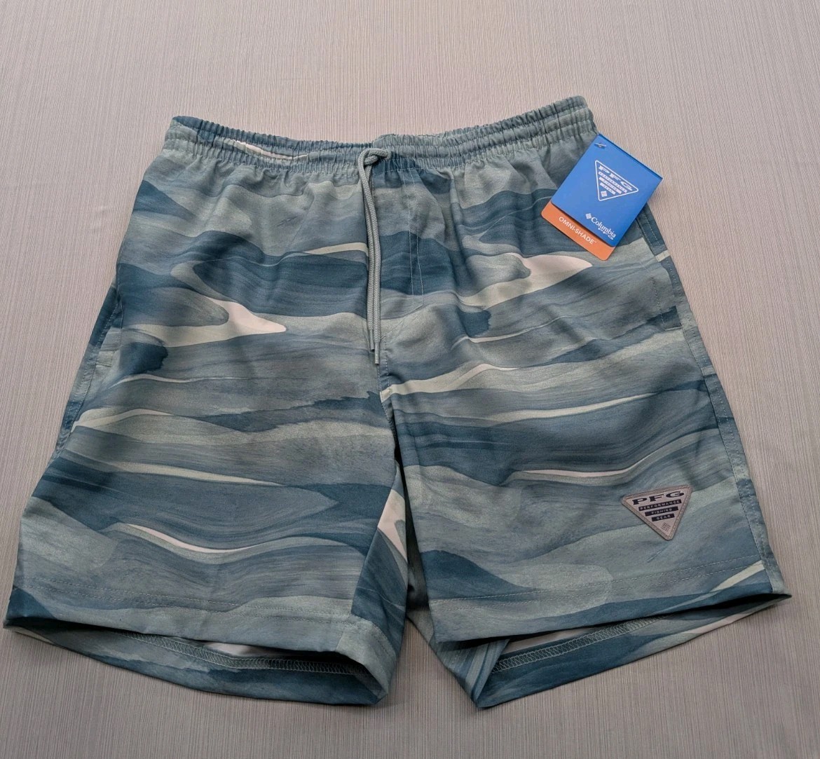 Columbia PFG Rambler Swim Shorts Men's Sz Small Trunks 6" Br