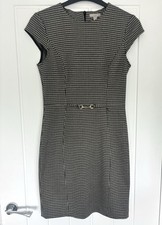 H&M dog tooth pattern smart work wear dress - Size 8