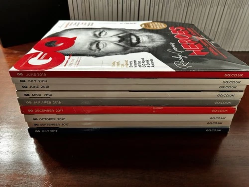 Lot of 9 British GQ Magazines (2017–2019) Naomi Campbell, Prince William, More!