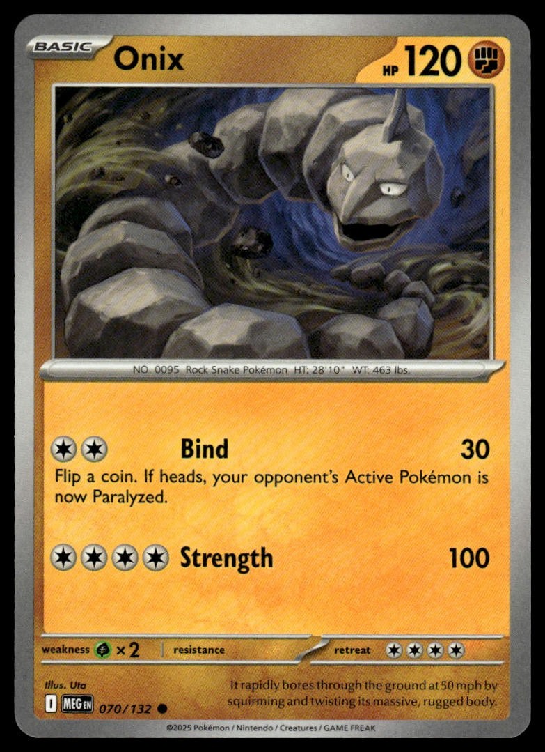 Onix ME01: Mega Evolution 070/132 Normal NM
