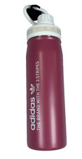 Adidas Originals Pink Stainless Steel Water Bottle Carry Loop Lid Insulated