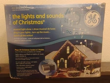 GE Lights and Sounds of Christmas Pro Line Musical Light Show 20 Carols New Open