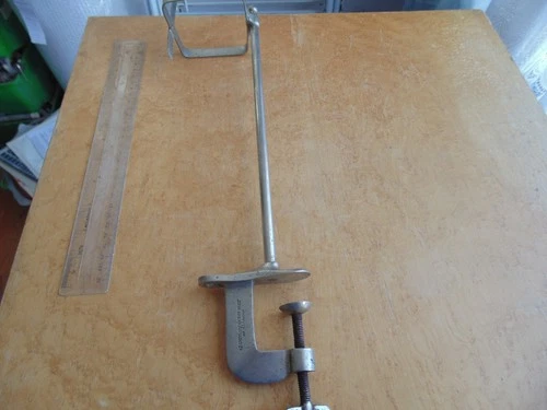 ANTIQUE JOHNY WALKER WHISKY  CHROME-PLATED BOTTLE HOLDER FOR PUBS.