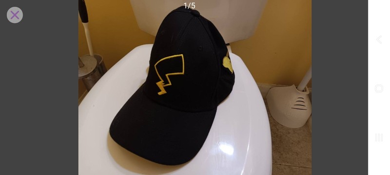 RARE Pikachu Hat Adjustable With Pikachu Inside Lining