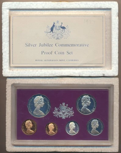 Australia: 1977 Queen Elizabeth II QEII Silver Jubilee Proof Set RAM Case