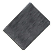 LOUIS VUITTON Epi Porte 2 Cartes Vertical M63202 Card Case Noir
