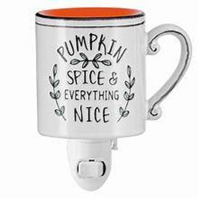 Scentsy Everything Nice Mini Warmer Pumpkin Spice Mug Wall Plug In Ceramic New