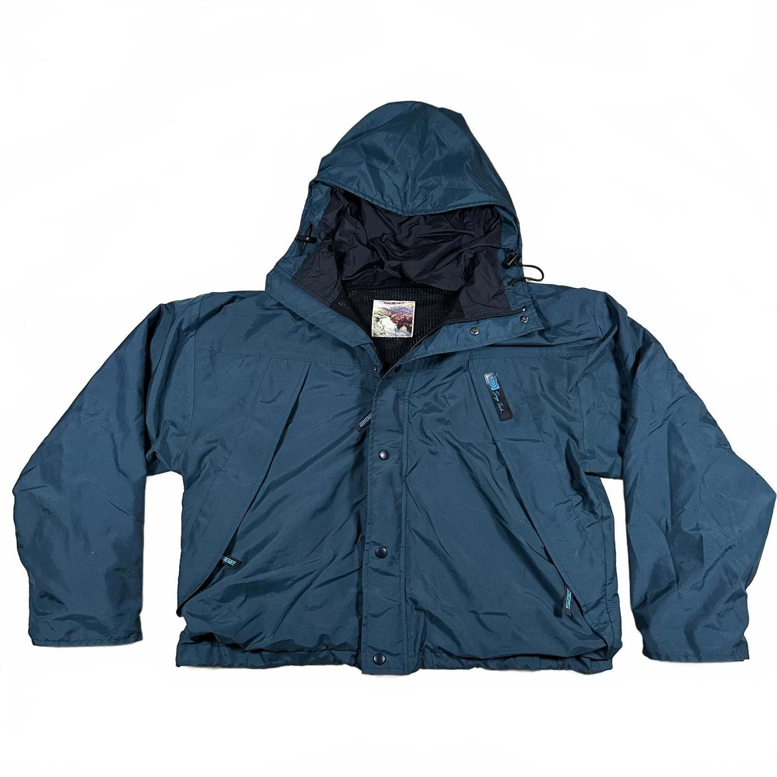 Sage Mens Jacket Size L Green Hiking Outdoor Waterproof