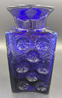 Blenko (2011) Joel Myers Cobalt Blue Pinwheel Water Bottle/Vase
