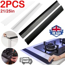 21/25in Silicone Stove Gap Cover Filler Seal Heat Resistant Worktop Edging Strip