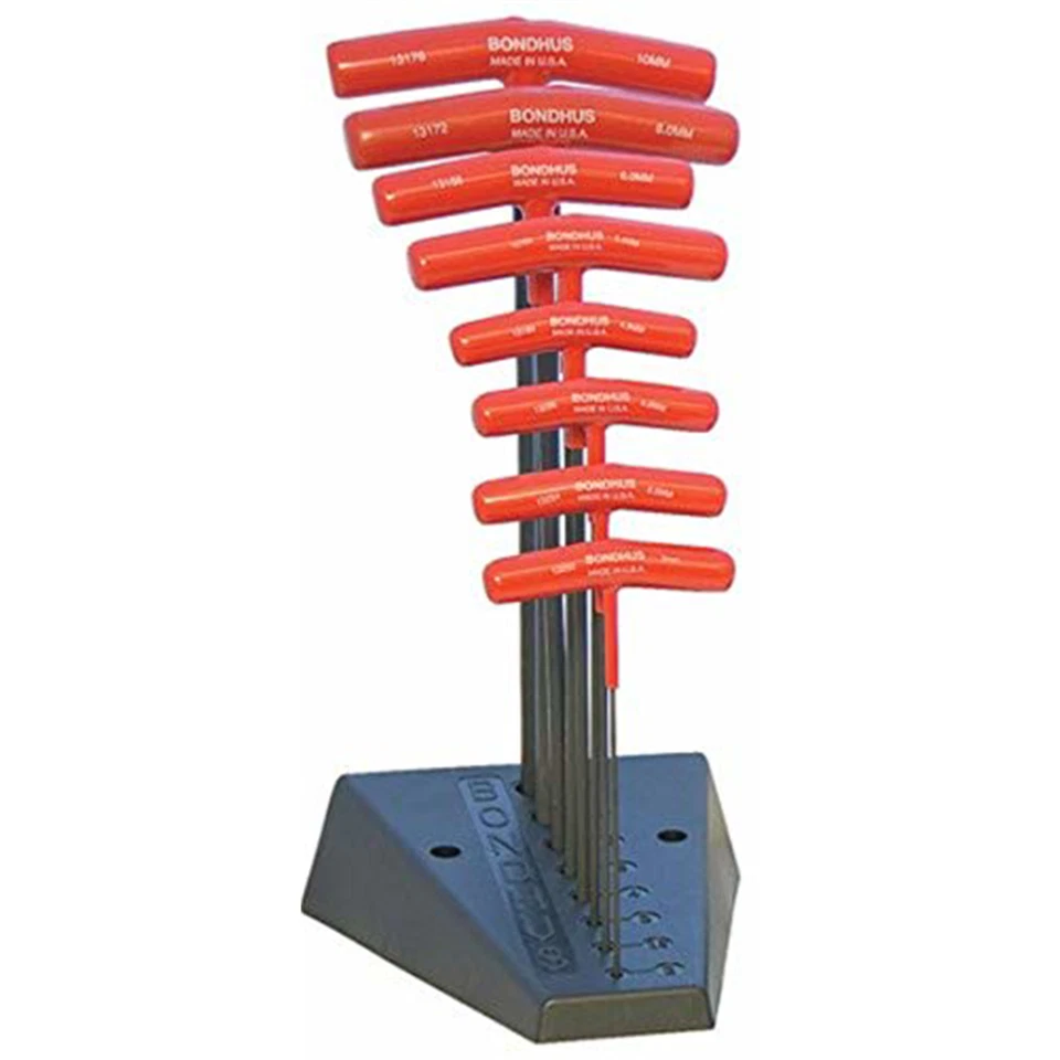 Bondhus 15389 Hex Wrench Set, 8 Pieces, 2mm to 10mm, T-Handle Foto 3 de 3
