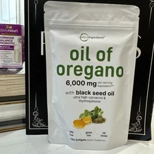 Oil of Oregano with Black Seed Oil, 150  Softgels Exp:06/27 🚛 New