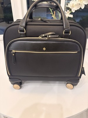 Samsonite Black Spinner Mobile Office Wheeled Briefcase Carry-On Laptop Bag