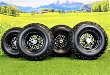 Set Of 4 20x10.00-10 Atw-045 With 10x7 Fusion Glossy Black Wheels For Golf Set Of 4 20x10.00-10 Atw-045 With 10x7 Fusion Glossy Black Wheels For Golf