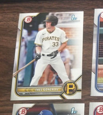 TRES GONZALEZ 2022 1st BOWMAN DRAFT CARD BD-157 PIRATES (FIRST PROSPECT BASE)