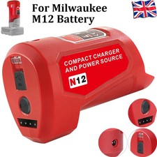 USB Power Source Power Adapter Charger for Milwaukee M12 12V Lithium-ion Battery
