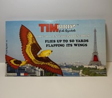 1985 Tim Bird G de Ruymbeke Wind Up Flying Bird Toy Made in France Vtg NOS