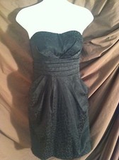 Dress, short Black Evening Dress - sz 3 strapless semi formal
