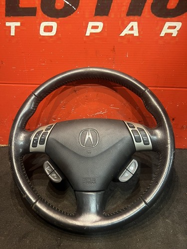 π°2006-2008 Acura TSX BLACK Steering- Wheel Leather Audio Cruise Controls 07 08 - Picture 2 of 5
