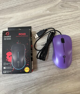 COOLERPLUS FC112 USB Optical Wired Computer Mouse with Easy Click for Office ...