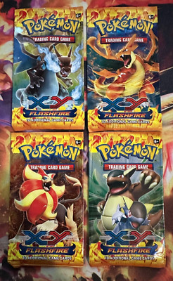 Pokemon - Flashfire Pack Art Full Set - Empty Packs Mint | eBay
