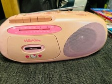 Doshisha RM120-KT Hello Kitty AM/FM Radio Cassette Recorder Good GP
