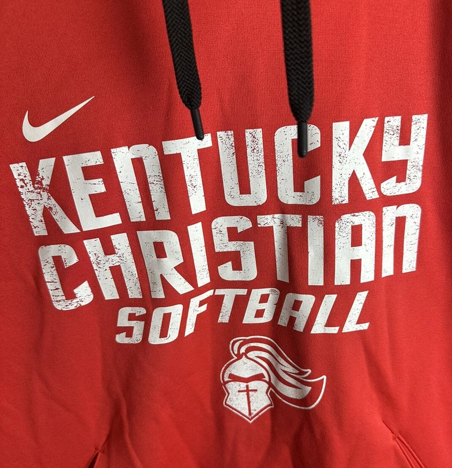 Kentucky Christian University Softbol Nike Dri Fit Hombre’s Sudadera con Capucha Talla L Foto 2 de 4