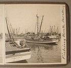 MONTEREY CALIFORNIA FISHING BOATS Real Photo Stereoview