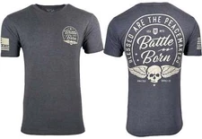 Howitzer Style Men's T-Shirt BORN Military Grunt MFG