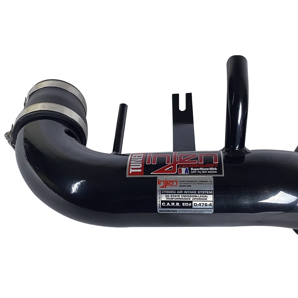 Sistema de admisión de aire frío de aluminio negro Injen IS1471BLK para Acura RSX 2002-06 2,0 L Foto 4 de 4