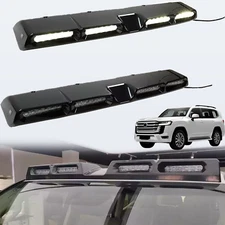 Glossy Black Roof Top Light Bar LED DRL Lamp For Land Cruiser LC300 2021-2025