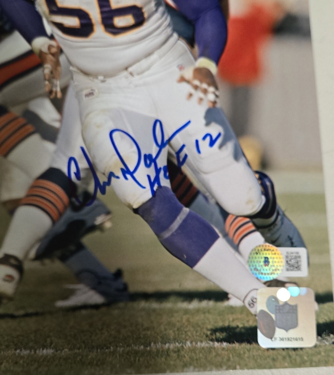 Chris Doleman HOF 12 Signed Minnesota Vikings 8x10 Photo Beckett