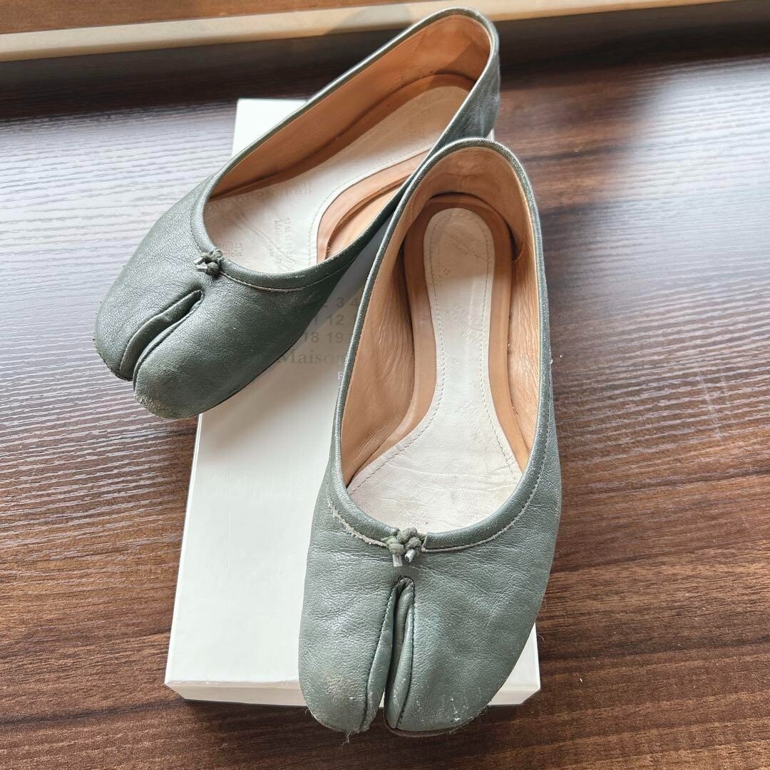 Maison Margiela Tabi Ballerinas Ballet Shoes Women's Green