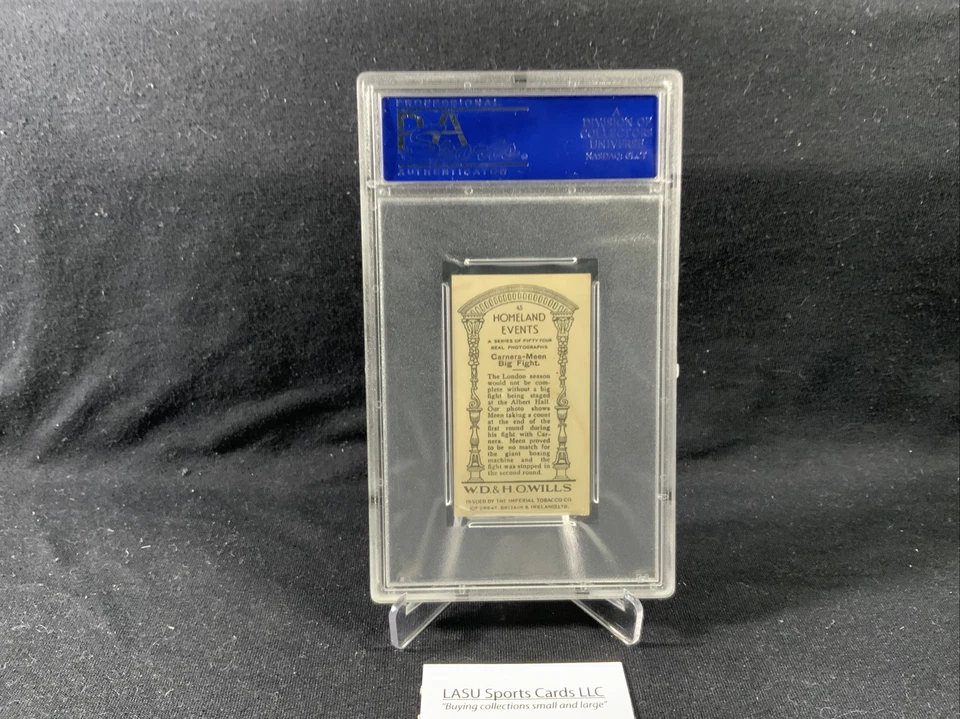 1932 W.D. & H.O. WILLS #45 CARNERA V. MEEN PSA 7 HOMELAND EVENTS 🥊🥊 - Image 3 of 3