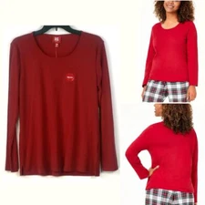 Family Pjs Womens Mix It Pajama Top Red Choose Size New