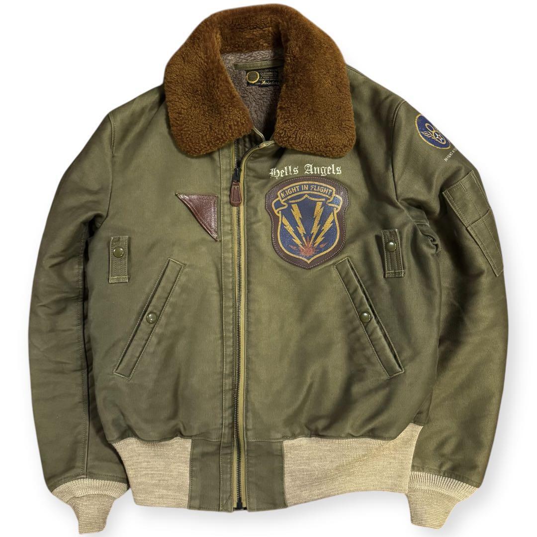 TOYs McCOY B-15A CIVILIAN Jacket Khaki Size 38 Used From