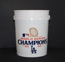Los Angeles Dodgers Official 2024 World Series MLB Leaktite 5Gal Ball Bucket NEW