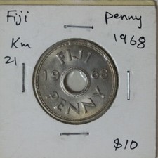 FIJI 1968 Penny UNC (AN1Y267)