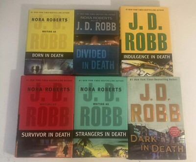 Lot Of 6 HC In Death Books By J.D. Robb: Dark In Death, Strangers In Death, Born