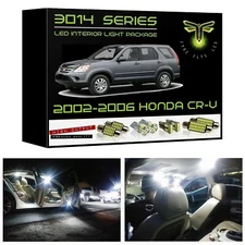 White LED interior lights package kit for 2002-2006 CR-V 7 pcs 3014 series SMD