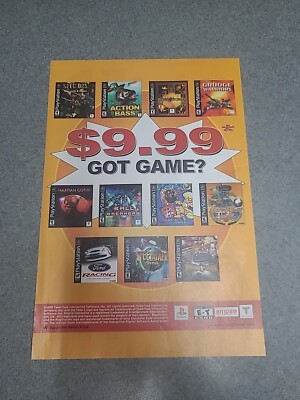 Take Two Interactive Playstation Videogames Print Ad 2000 7x10 Wall Art Decor 